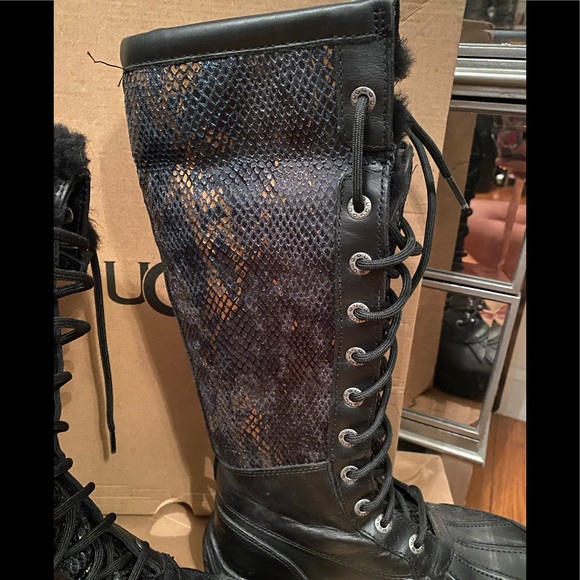 UGG Adirondack Tall Exotic Velvet Snow boot - Picture 2 of 7